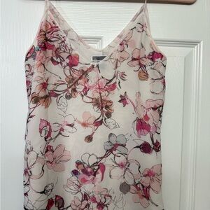 Chelsea28 Pink and Cream Floral Camisole